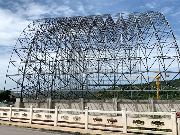 海北山寨矿储煤棚网架